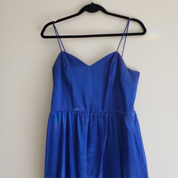 Reformation Dresses & Skirts - Reformation Vintage Satin Slip Dress Maxi 90’s Medium Blue